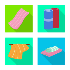 Vector design of soft and clean sign. Collection of soft and household stock symbol for web.