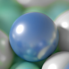 Beautiful festive background with balloons. 3d illustration, 3d rendering.