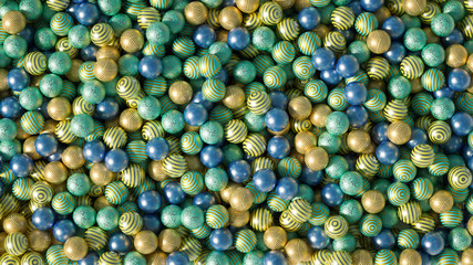 Beautiful festive background with balloons. 3d illustration, 3d rendering.