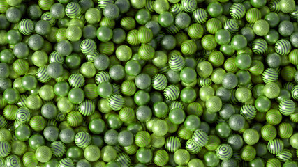 Beautiful festive background with balloons. 3d illustration, 3d rendering.