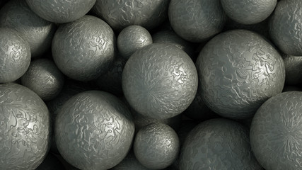 Beautiful festive background with balloons. 3d illustration, 3d rendering.