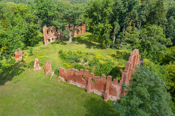 Ruine eines Klosters im Ort Boitzenburg in der Uckermark