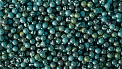 Beautiful festive background with balloons. 3d illustration, 3d rendering.