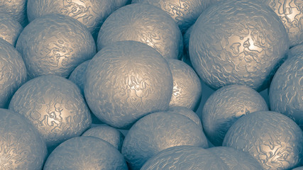 Beautiful festive background with balloons. 3d illustration, 3d rendering.