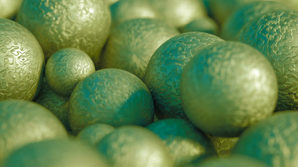 Beautiful festive background with balloons. 3d illustration, 3d rendering.