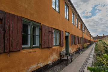 Nyboder, old houses built by the danish king Christian IV in 1631, Copenhagen