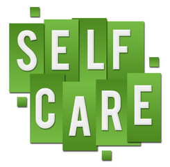 Self Care Green Stripes Square 