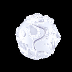 Abstract shape background. 3d illustration, 3d rendering.