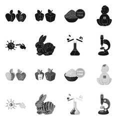 Obraz premium Isolated object of test and synthetic symbol. Set of test and laboratory vector icon for stock.