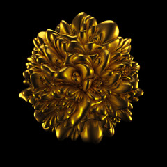 Abstract shape background. 3d illustration, 3d rendering.