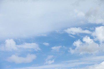 Naklejka premium Blue sky and white clouds