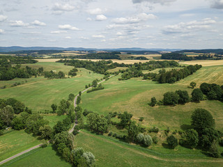 Fototapeta na wymiar Agriculture Landscape Aerial