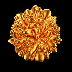 Abstract shape background. 3d illustration, 3d rendering.