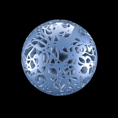 Abstract shape background. 3d illustration, 3d rendering.