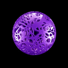 Abstract shape background. 3d illustration, 3d rendering.