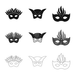 Obraz premium Vector design of luxury and celebration icon. Set of luxury and hide stock vector illustration.