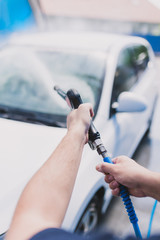 Car washing self service concept.