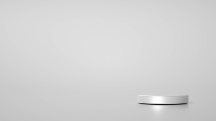 Minimalism abstract background, pedestal. 3d illustration, 3d rendering.