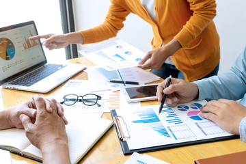 Young businessman creative meeting