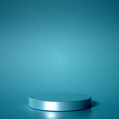 Minimalism abstract background, pedestal. 3d illustration, 3d rendering.