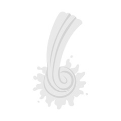 Isolated object of milk and splash symbol. Set of milk and drink stock symbol for web.