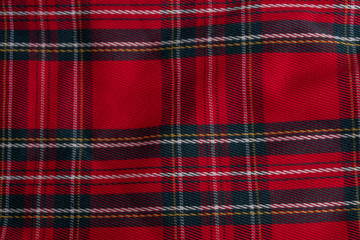 Texture of plaid seamless pattern for your design pattern in red, white and navy blue, checked pattern