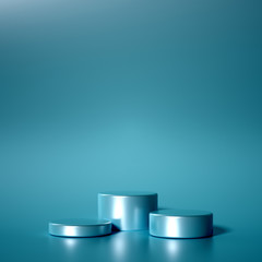Minimalism abstract background, pedestal. 3d illustration, 3d rendering.