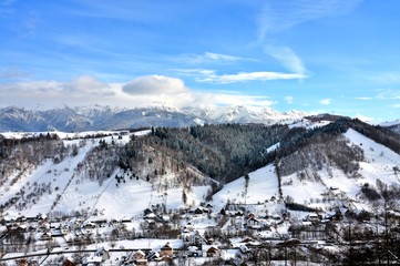 Fototapeta na wymiar winter in the Bucegi mountains