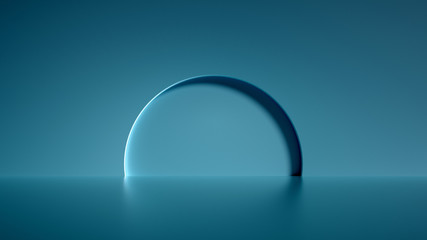 Minimalism abstract background, pedestal. 3d illustration, 3d rendering.