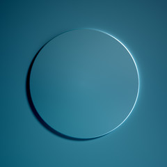 Minimalism abstract background, pedestal. 3d illustration, 3d rendering.