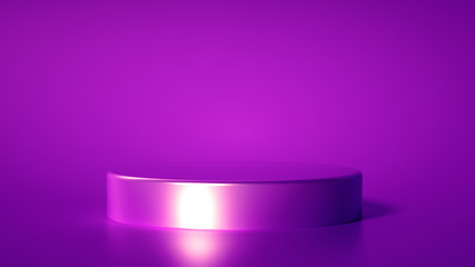 Minimalism abstract background, pedestal. 3d illustration, 3d rendering.