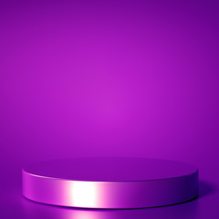 Minimalism abstract background, pedestal. 3d illustration, 3d rendering.