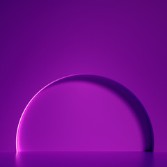 Minimalism abstract background, pedestal. 3d illustration, 3d rendering.