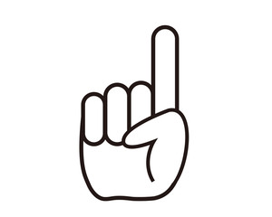指　クリック　手　ハンド　ハンドサイン　アイコン　人差し指