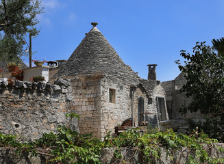 Typical Trullo house. Apulia, Italy