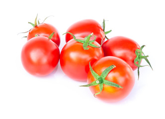 Fresh tomatoe isolated on white background, Raw food