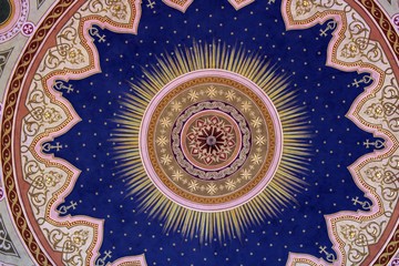 Part of the ceiling in the Mosque of Pasha Quasim, Pécs