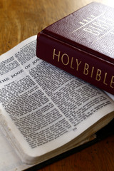 Fototapeta premium Holy Bible on a table