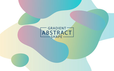 abstract modern graphic elements. Dynamical colored forms and line. Gradient abstract banners with flowing liquid shapes. Template for the design of a logo  flyer or presentation. Vector.