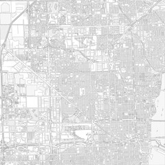 Fototapeta na wymiar Hialeah, Florida, USA, bright outlined vector map