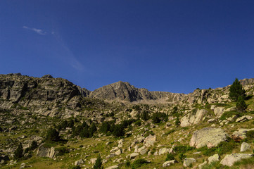 Fototapeta na wymiar High mountain landscape.
