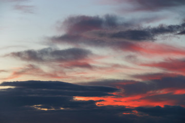 aerial view of foggy mountains