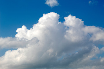 white clouds on blue sky ,nature cloud