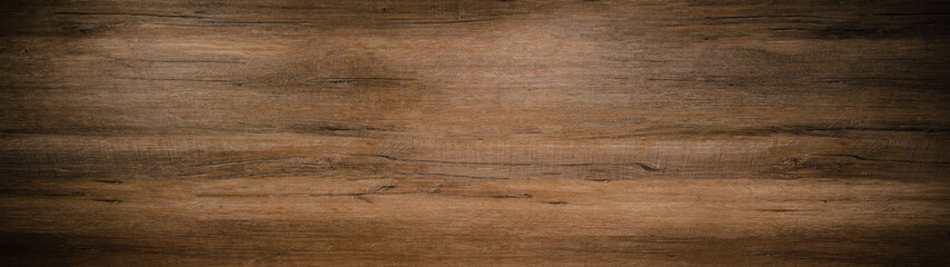 Obraz na płótnie Canvas alte braune dunkle rustikale Holztextur - Holz Hintergrund Panorama Banner lang