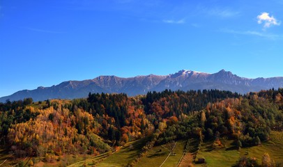autumn in a mountain area