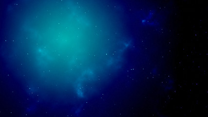 Fototapeta na wymiar Blue Universe milky way space galaxy with stars and nebula for background. - Illustration