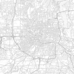Fototapeta na wymiar Rochester, New York, USA, bright outlined vector map