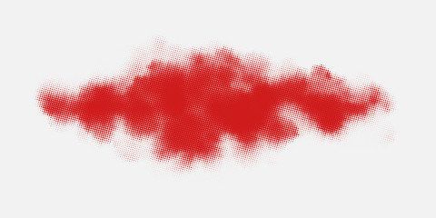 Monochrome printing raster, abstract vector halftone background.