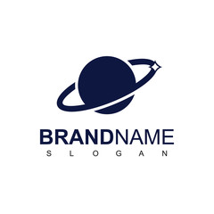 Planet Logo Design Template © Adiyatma