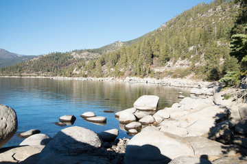 Lake Tahoe shore edge